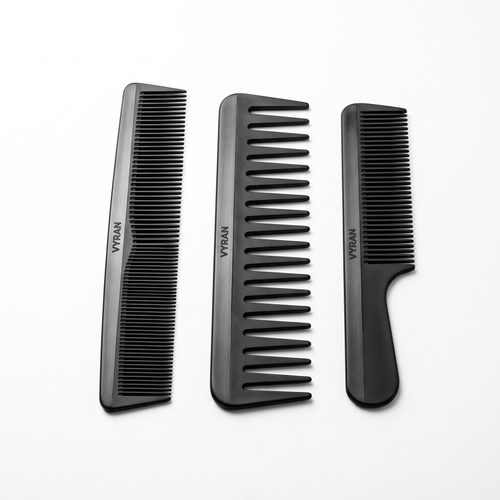 VYRAN Carbon-Kamm Set, 3-teilig — Produktansicht
