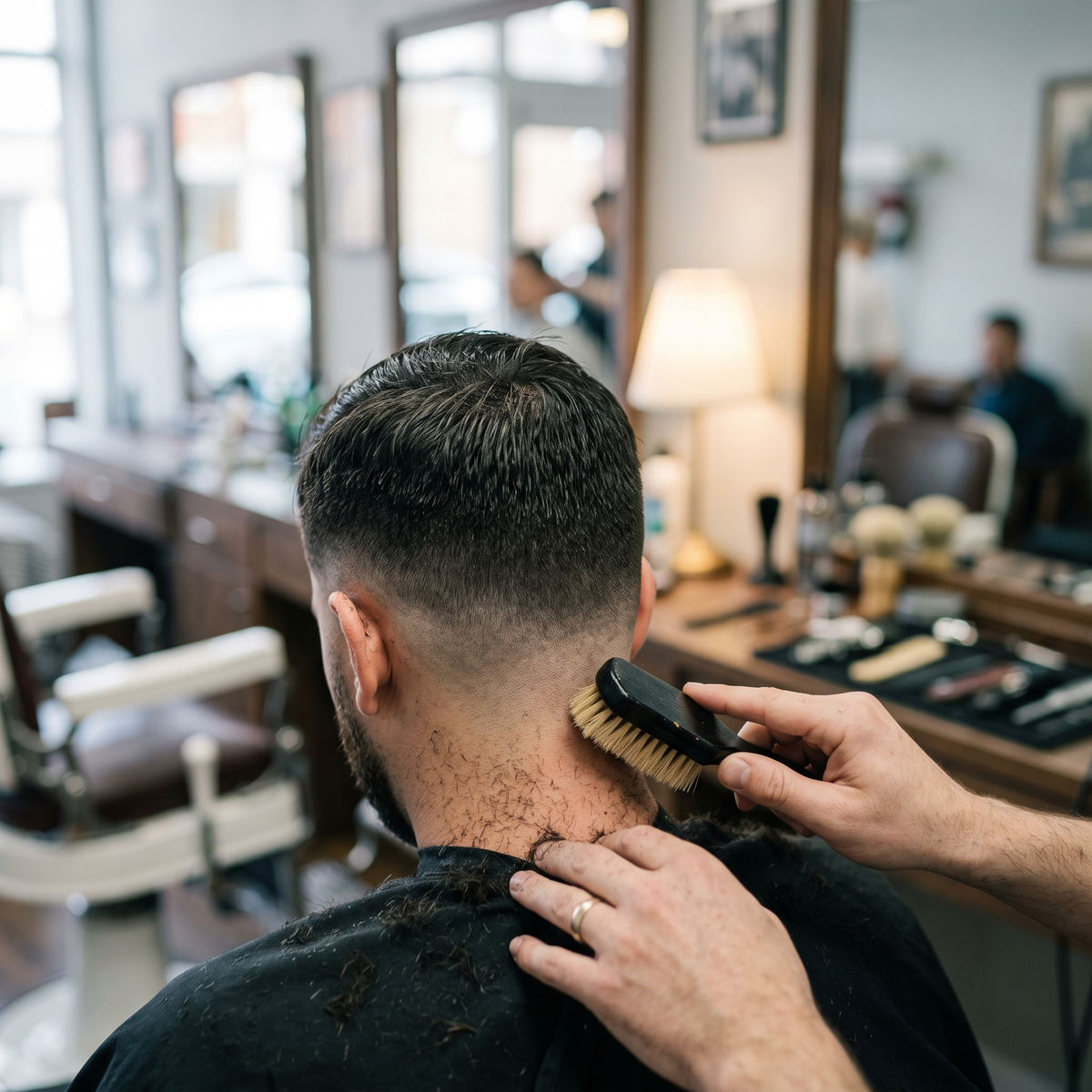 VYRAN Fade Brush — Wildschweinborste — Im Barbershop