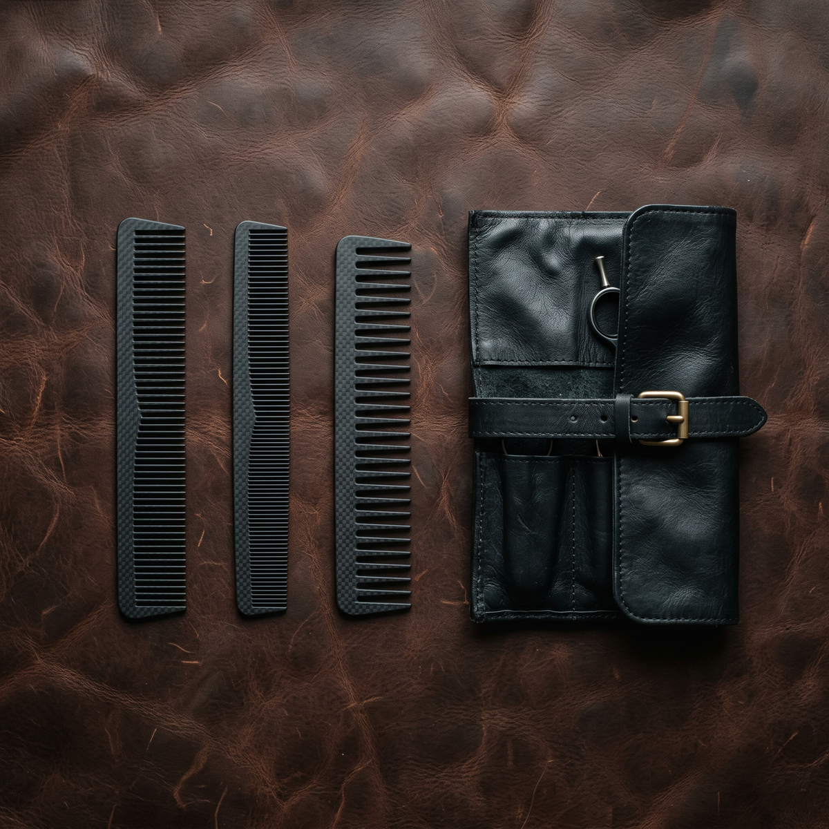 VYRAN Carbon-Kamm Set, 3-teilig — Werkzeuge